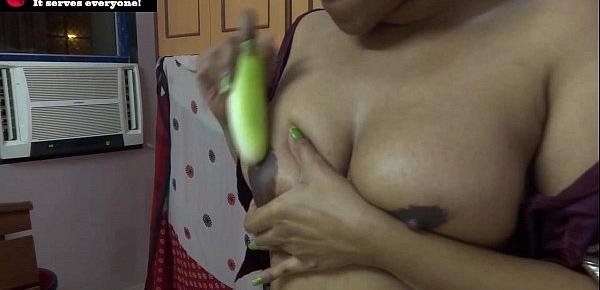  Amauter Indian babe masturbating with cucumber